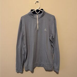 Men's Gray Rhoback Quarter-Zip Sweater